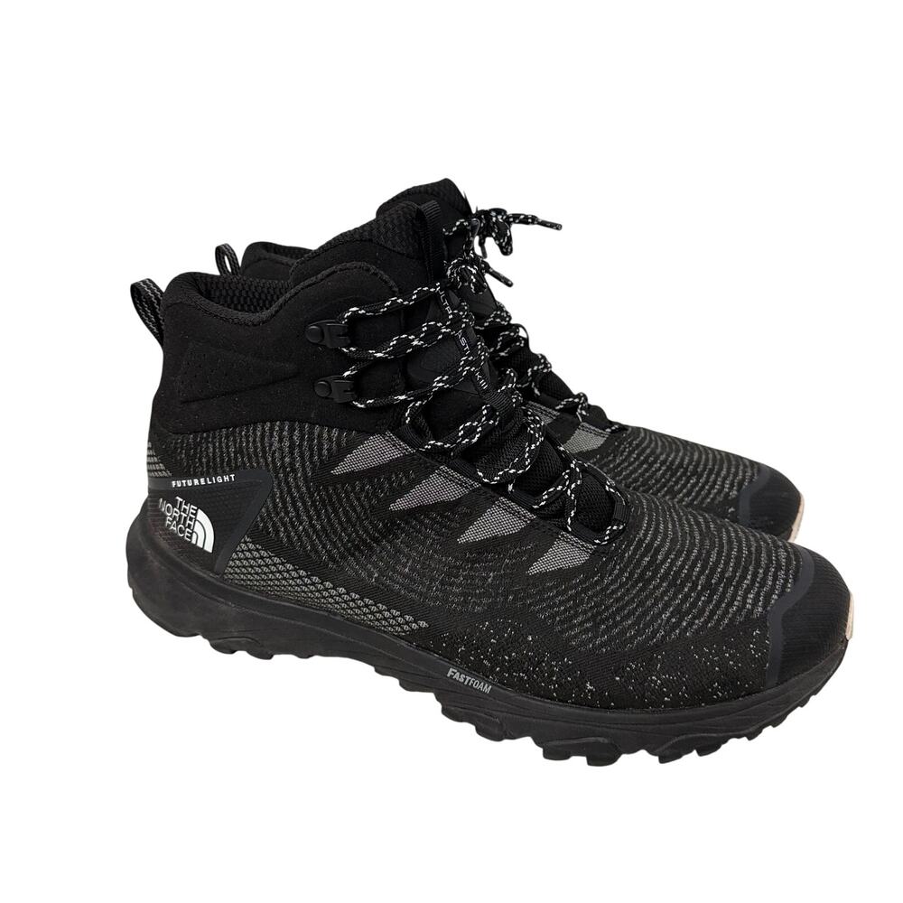 The North Face Boots Mens Size 13 Ultra Fastpack III Mid Hiking Black Vibram